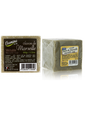 Мыло в бруске Марсель зеленое, 100 гр