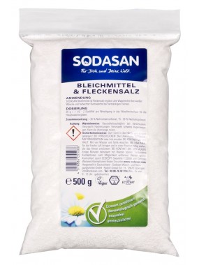    Органическое кислородное средство-запаска для отбеливания и удаления стойких загрязнений Sodasan 0,5 кг