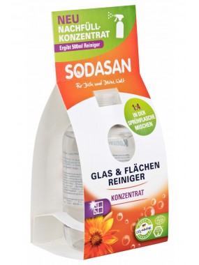 Органическое моющее средство для стекла (запаска-концентрат) Sodasan, 100 мл
