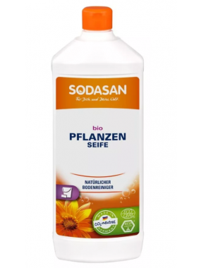 Органическое универсальное моющее средство для пола, без запаха, для чувствительной кожи Sodasan 1 л