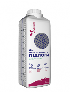 Средство для мытья и очищения пола DeLaMark с ароматом мяты, 1 л