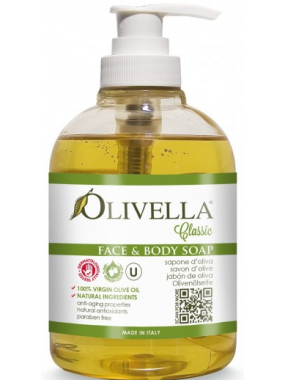 Жидкое мыло для лица и тела на основе оливкового масла, 300 мл
