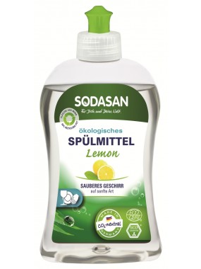Жидкое органическое средство-концентрат для мытья посуды Sodasan, 0,5 л