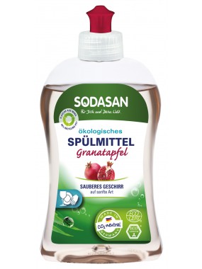 Жидкое органическое средство-концентрат для мытья посуды Sodasan Гранат, 0,5 л