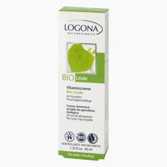 БИО-Крем витаминный 24ч Увлажнение Липа Logona, 40 мл