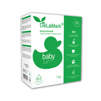Экологичный бесфосфатный стиральный порошок Baby Delamark, 1 кг