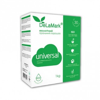 Экологичный бесфосфатный стиральный порошок Universal Delamark, 1 кг