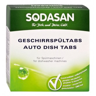 Органические таблетки для посудомоечных машин Sodasan, 25 шт