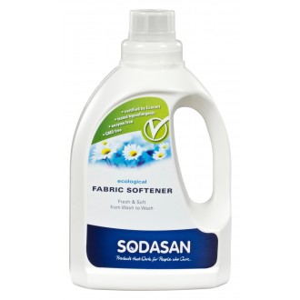 Органический смягчитель-ополаскиватель тканей Sodasan Fabric Softener для быстрой глажки, 0,75 л