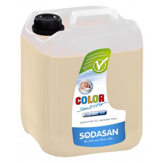 Органическое жидкое средство Color-sensitiv для стирки цветных и белых вещей, со смягчителем воды 5 л (от 30°)