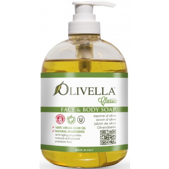  Жидкое мыло для лица и тела на основе оливкового масла, 500 мл