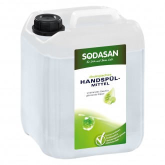 Жидкое органическое средство-концентрат для мытья посуды Sodasan, 5 л